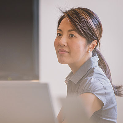 Photo of a woman in an office