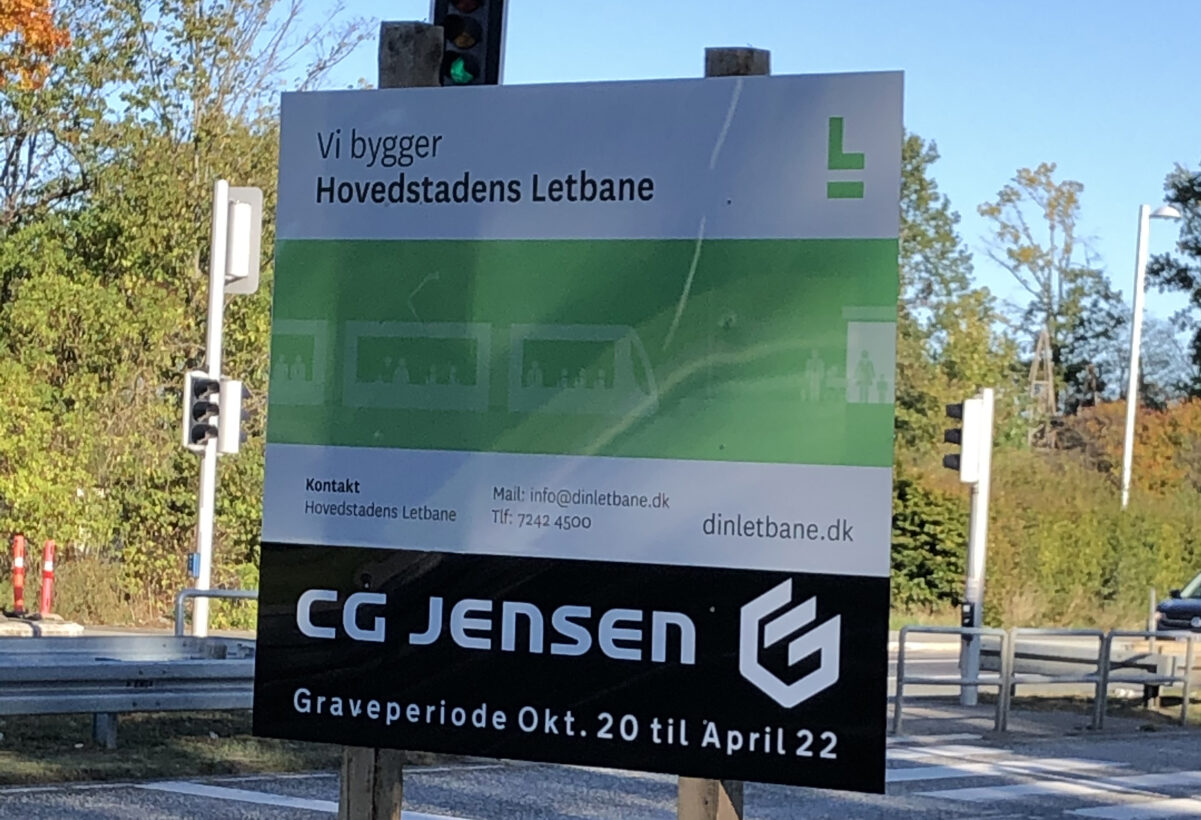 CG Jensen anlægger første stræk på Hovedstadens Letbane
