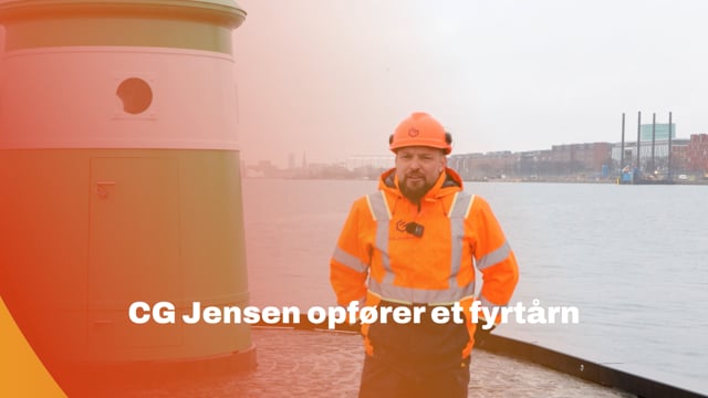 CG Jensen opfører et fyrtårn i Nordhavn