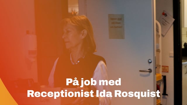 På job med receptionist Ida Rosquist