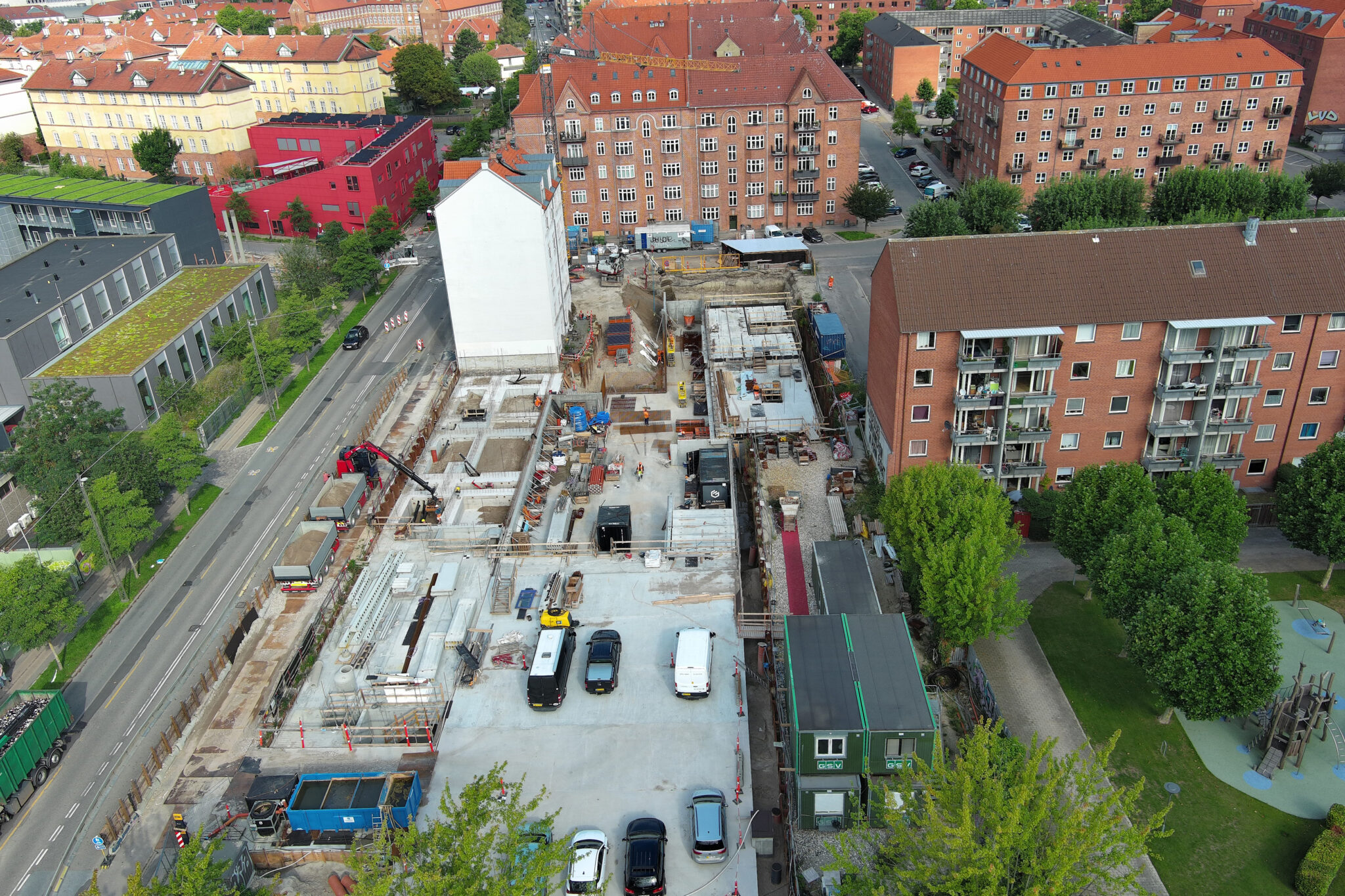 Astas have kælder fundament på Sundholmsvej på Amager