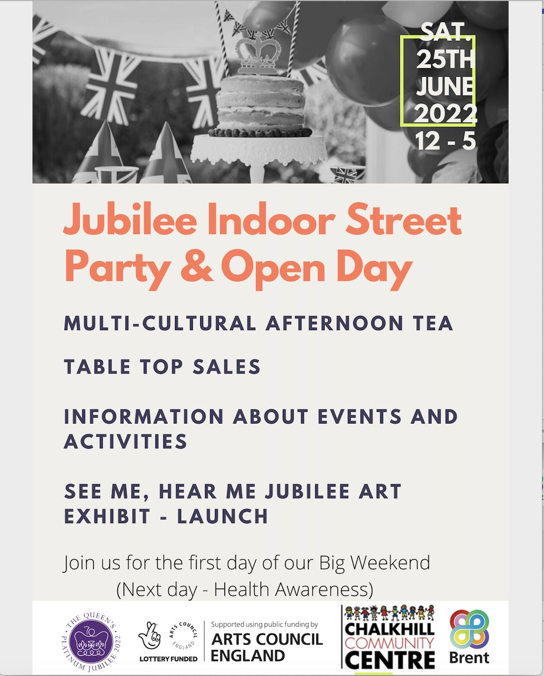 Poster-street-party - Chalkhill Community Centre