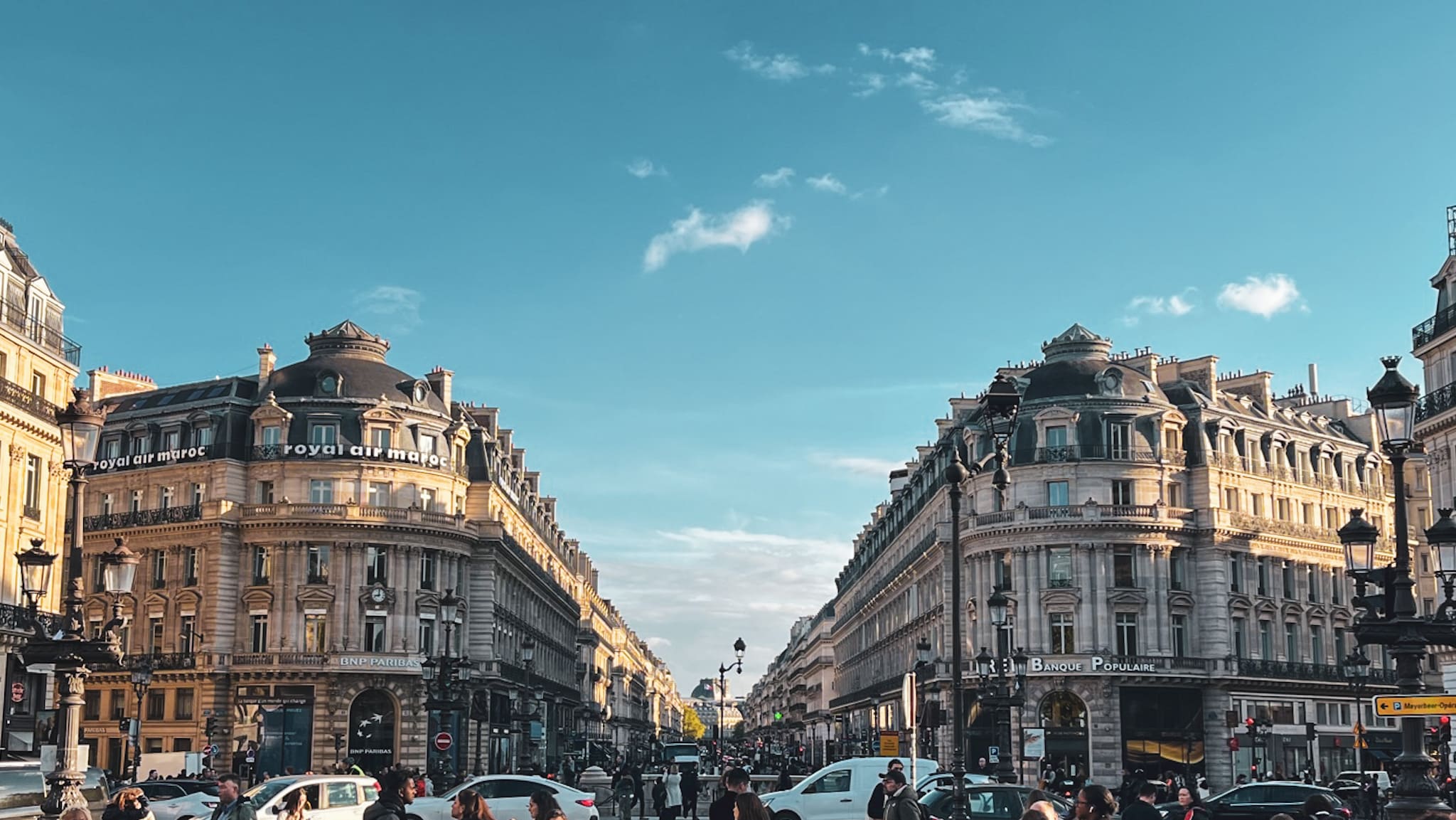 savoring the last day in Paris by walking on the Ave de l'Opera