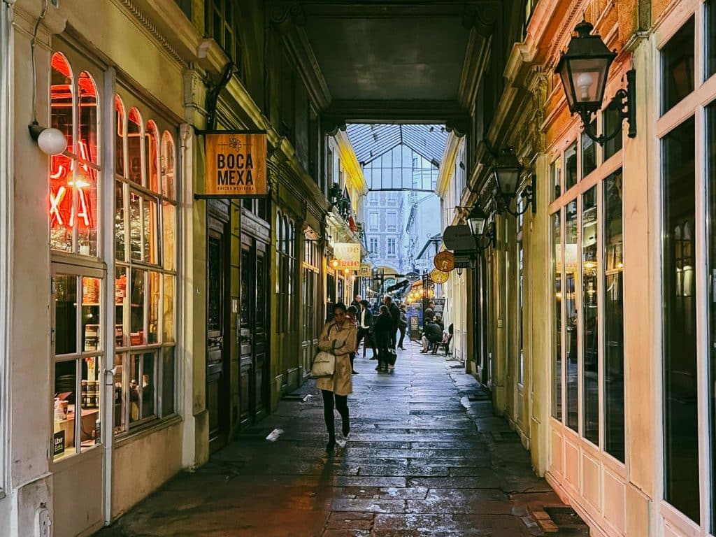 A view into Cour de Commerce Saint André in Paris as part of this list of travel tips for beginners