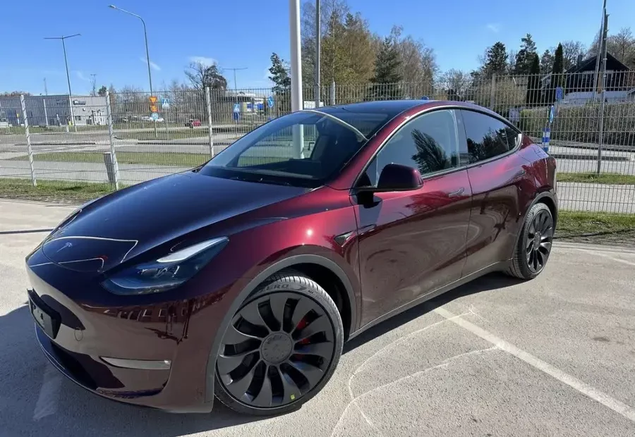 Tesla Model Y Cherry Red