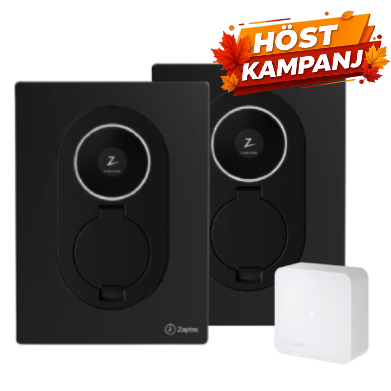 Höstkampanj - Zaptec Go 2 - Dubbelpaket Inkl.Lastbalansering