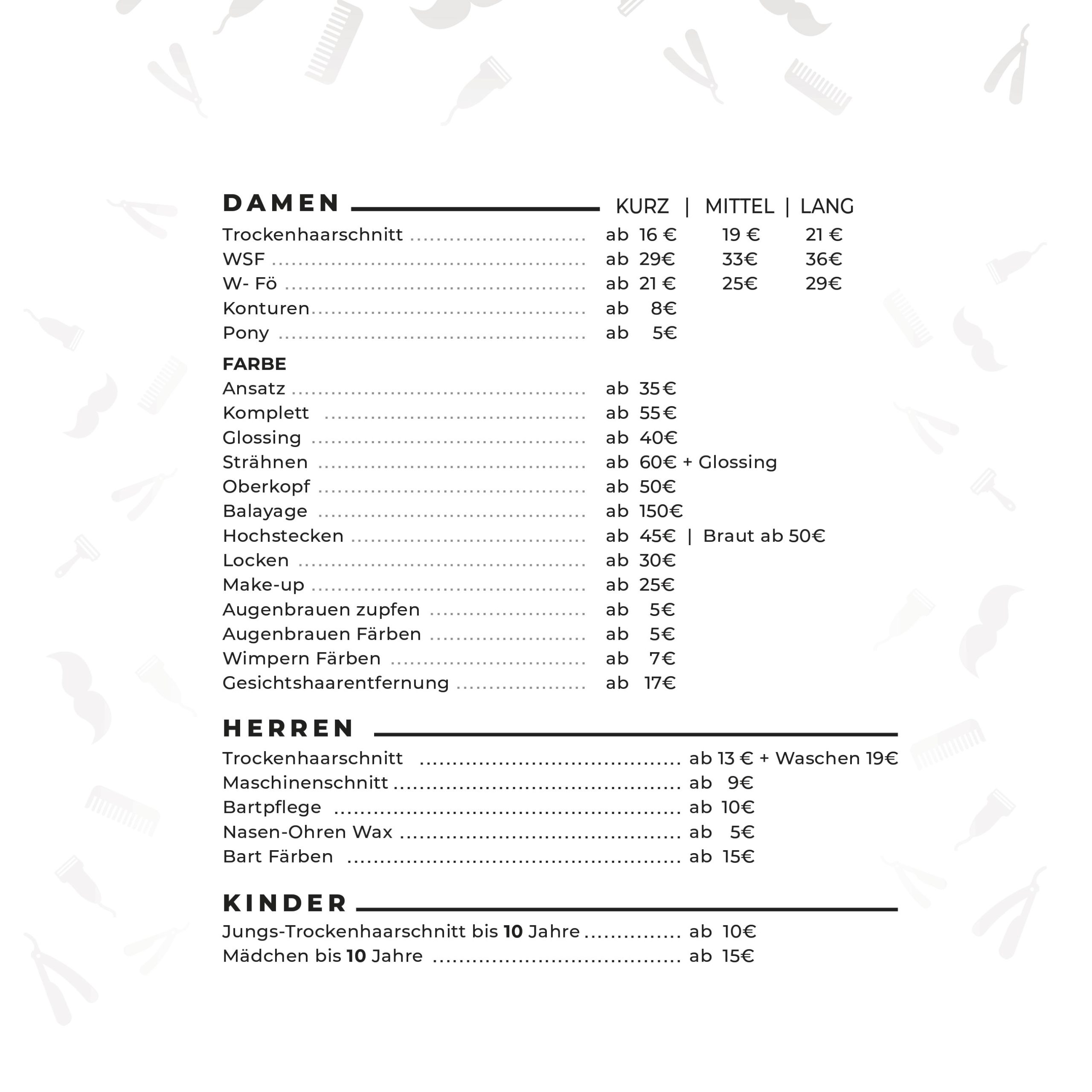 pricelist