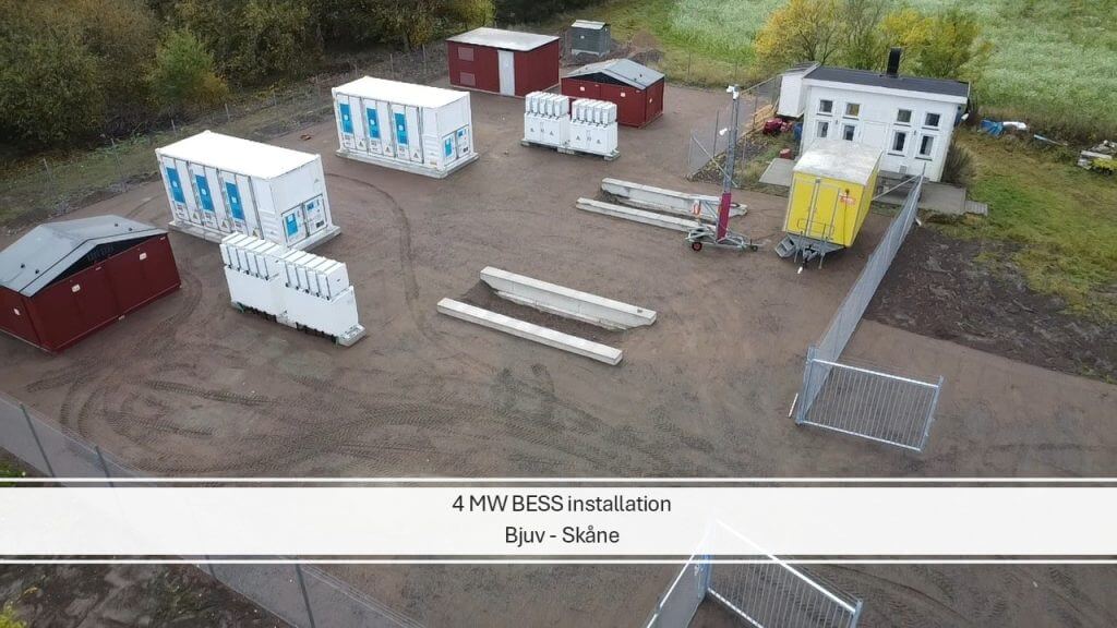 System akumulatorów od Rocmore Energy AB zasilający mFRR za pośrednictwem CheckWatt od maja.