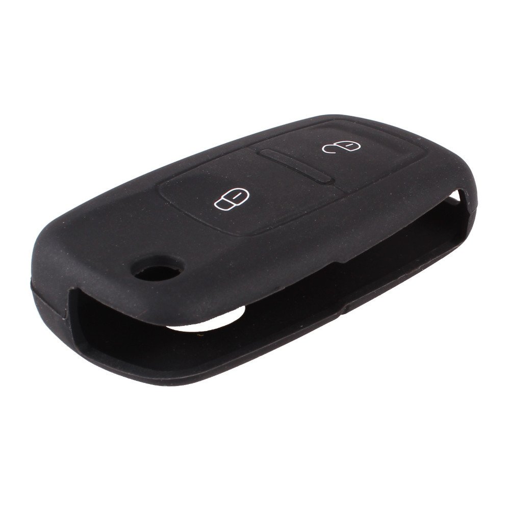 Silikon 2-knapps bilnyckelfodral till Volkswagen Skoda