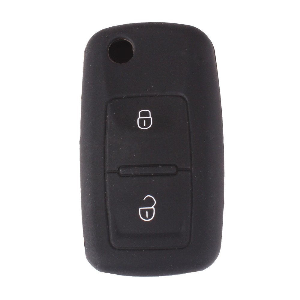 Silikon 2-knapps bilnyckelfodral till Volkswagen Skoda