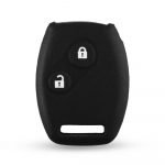 Silikon 2-knapps bilnyckelfodral svart för Honda
