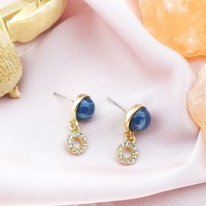 Blue Shine Short Earring