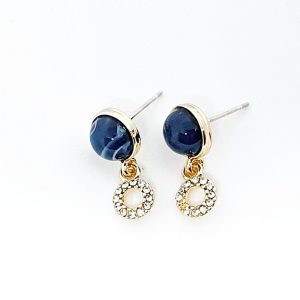 Blue Shine Short Earring