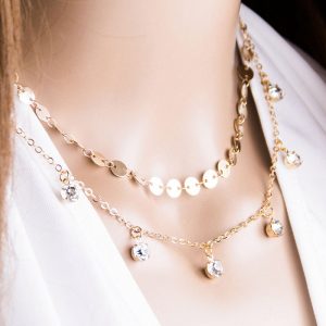 Bonnie Lite Disc Necklace - ChicSmyck