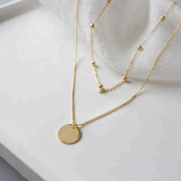 Dainty Disc Chain Necklace - Chicsmyck