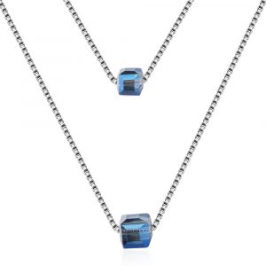 De Crystal Cube Necklace - Chicsmyck