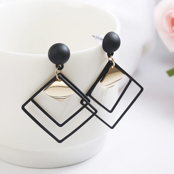 Fashion Multi Square Earrings - ChicSmyck