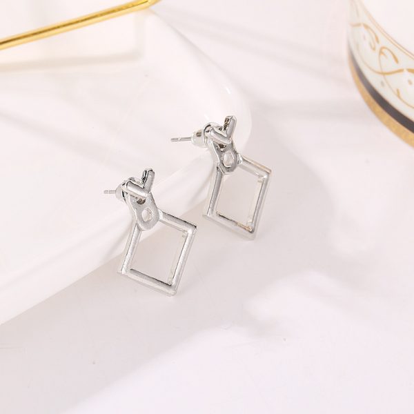 Hollow Square Earrings - ChicSmyck