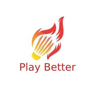 play better badminton 羽毛球网站logo
