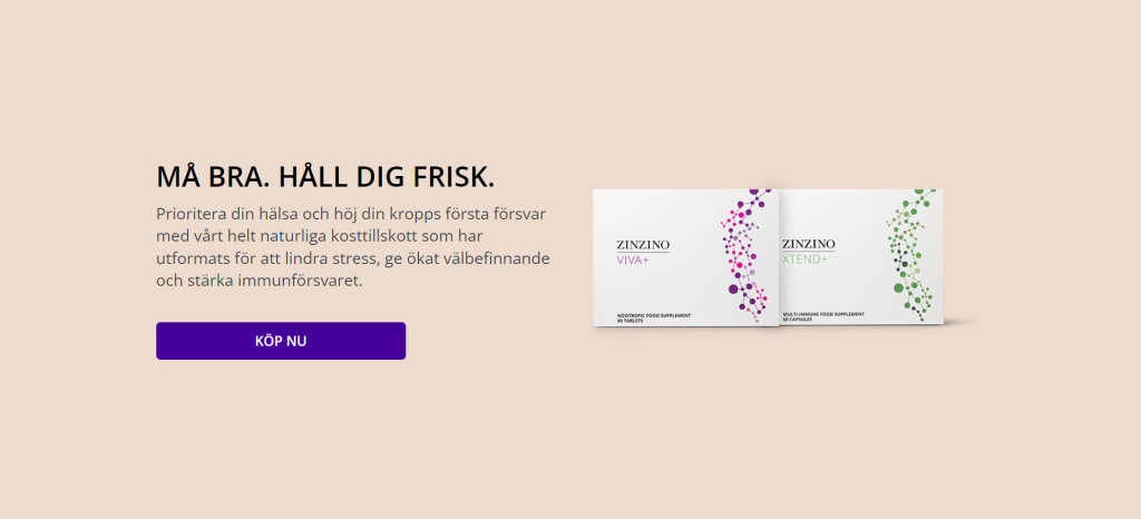 Frisk med Zinzinos Xtend+ och Viva+