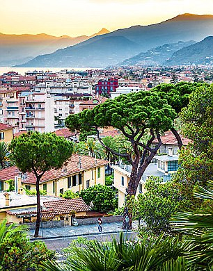 Golden hues: Bordighera is a small seaside town on Italy’s Ligurian coast Read more: http://www.dailymail.co.uk/travel/travelsupplement/article-4392914/Exploring-Italian-seaside-town-Bordighera.html#ixzz4gheclbzy Follow us: @MailOnline on Twitter | DailyMail on Facebook