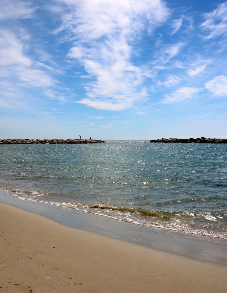 The beach in Arma di Taggia