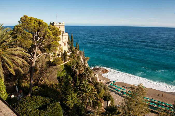 View from Hotel Punta Est, Finale Ligure. Credit Susan Wright for The New York Times