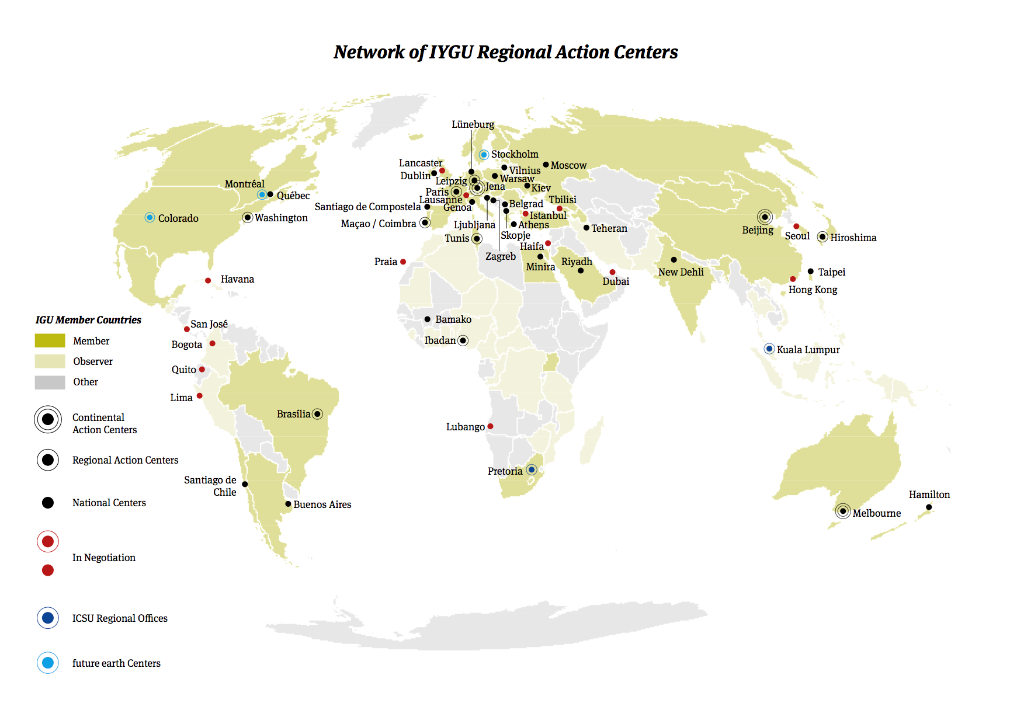 Network of IYGU Regional Action Centers