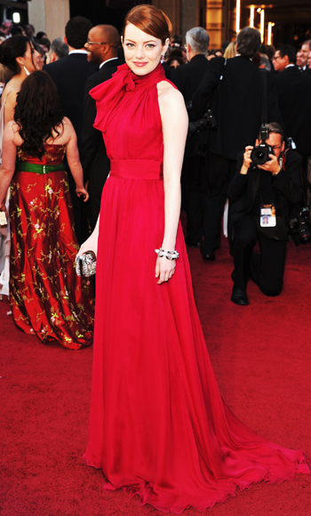 Emma Stone - Oscars Trends - Red
