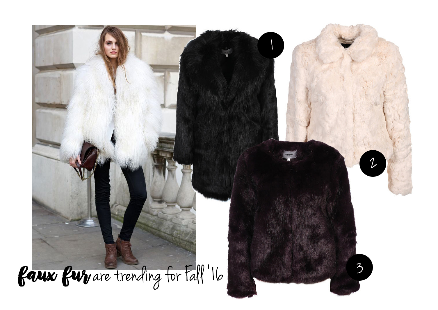 faux fur are trending for Fall '16