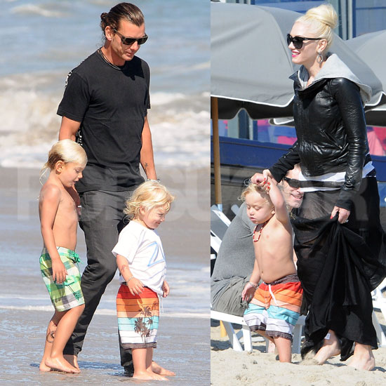 Gwen and Gavin Have a Holiday in Malibu With Kingston, Zuma, and Some Famous Friends