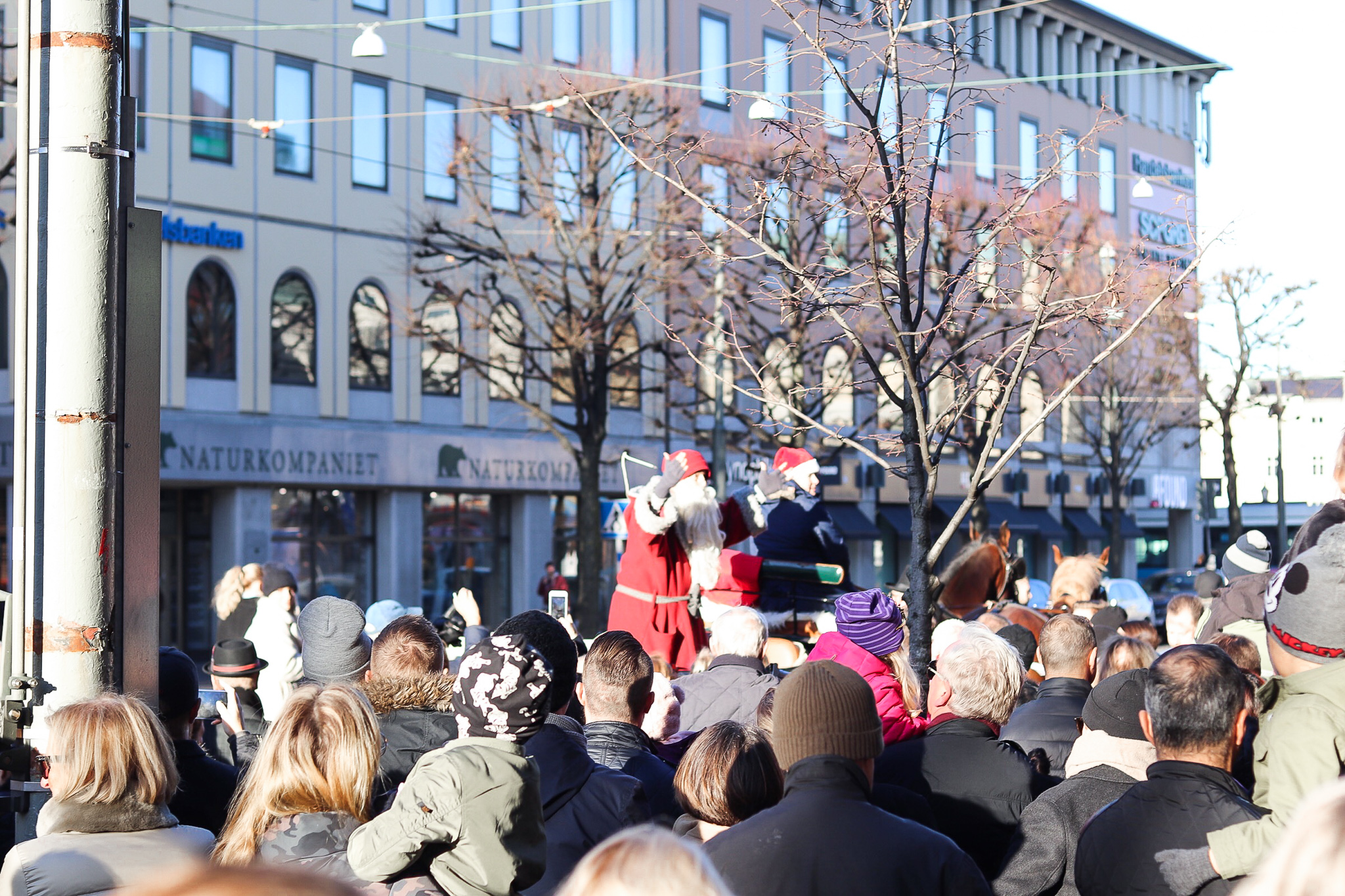 Tomten NK Göteborg Nordiska Kompaniet Jul Skyltsöndag