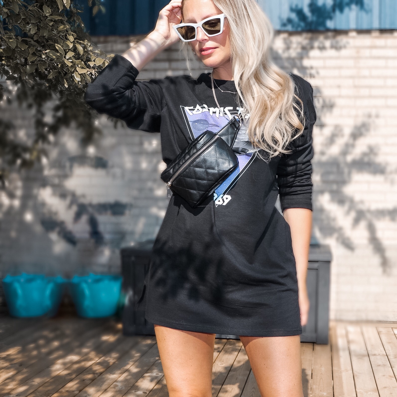 T-shirtklänningen Tre T-shirt dress, styling, dagens outfit