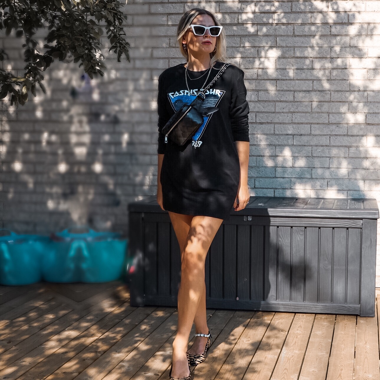 T-shirtklänningen Tre T-shirt dress, styling, dagens outfit