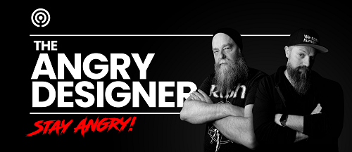 the angry designer podcast banner