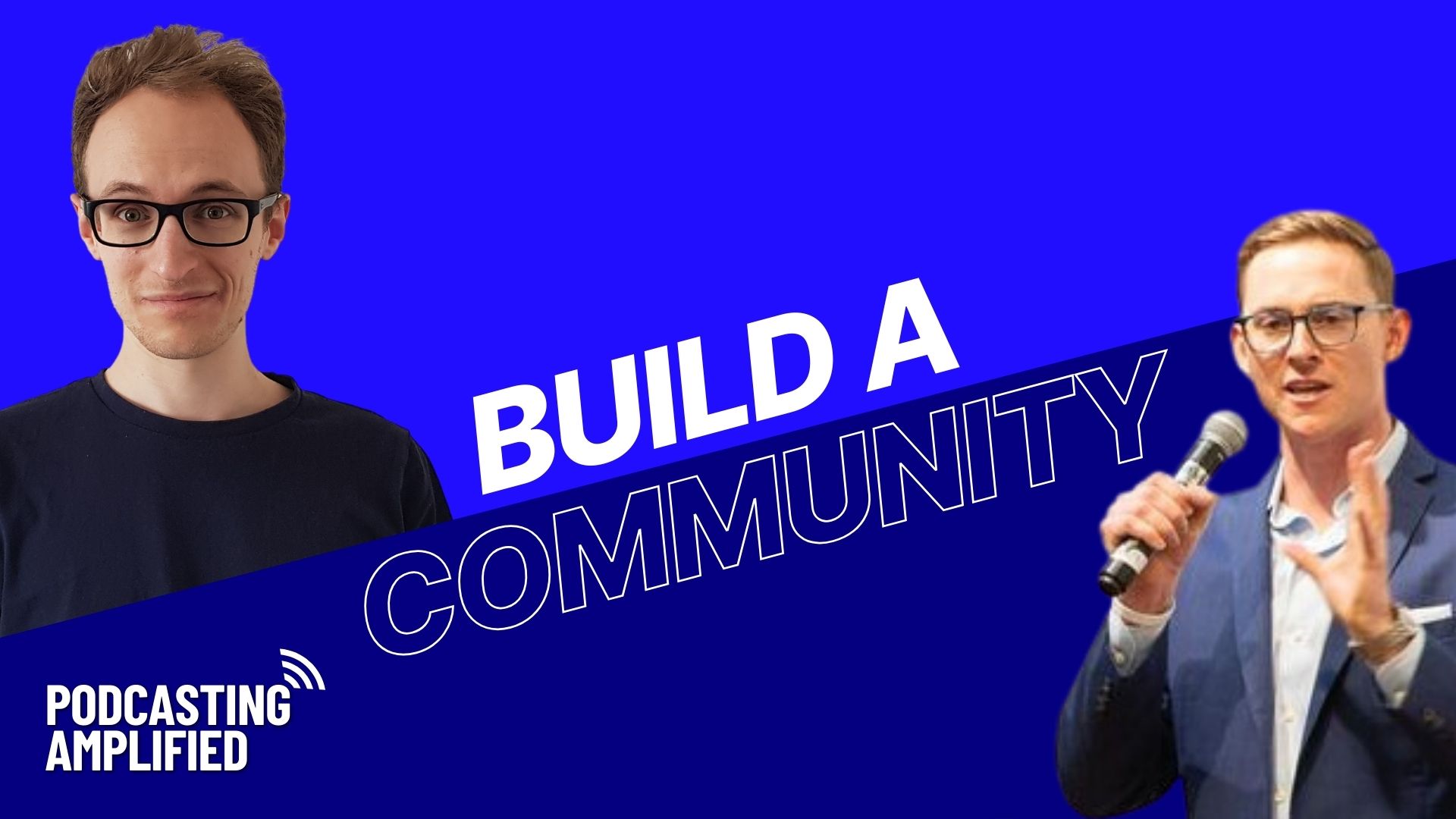 amplifying your community through podcasting text image