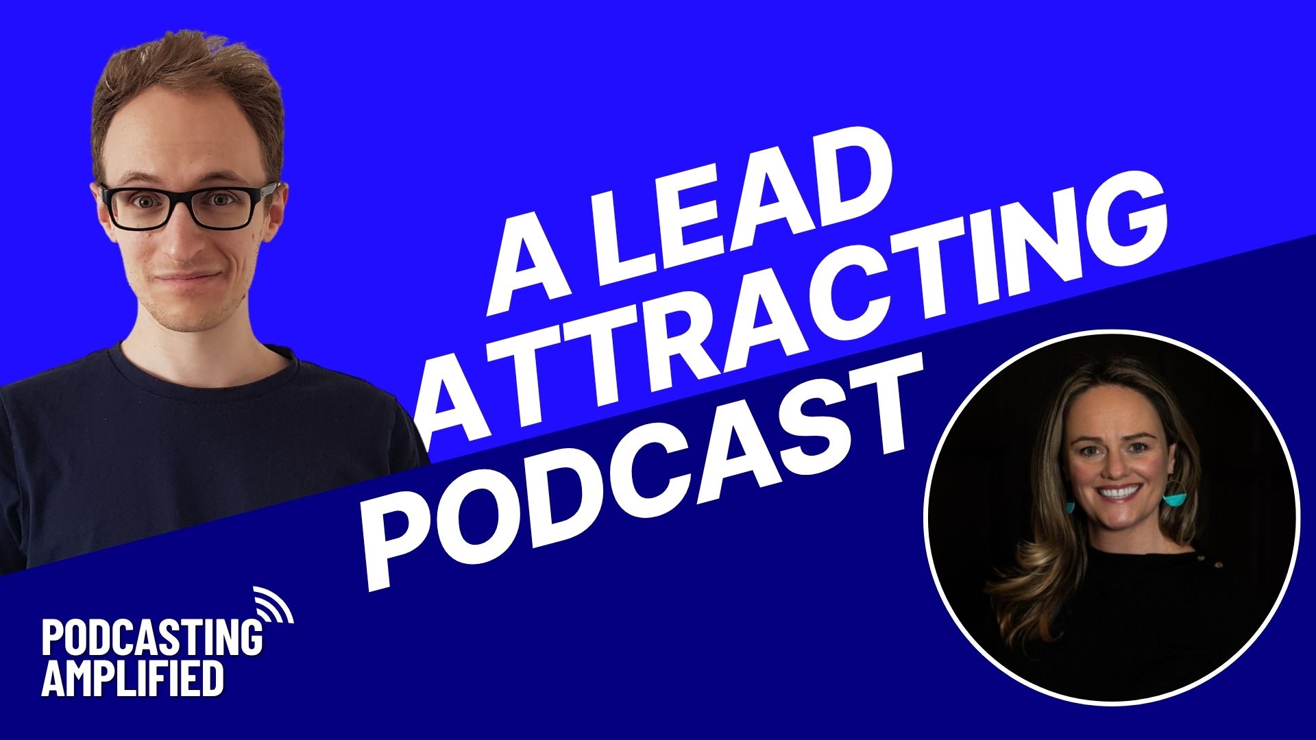 a branded podcast that brings in leads text image
