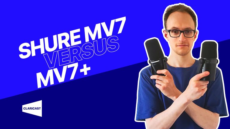 shure mv7 vs mv7+ text image