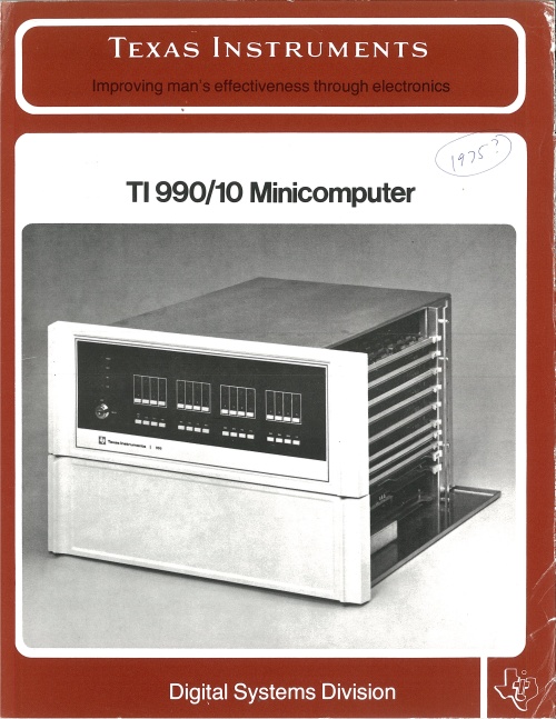Texas Instruments TI 990/10 Minicomputer