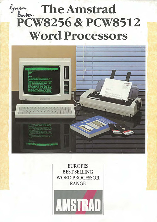 The Amstrad PCW8256 & PCW8512 Word Processors