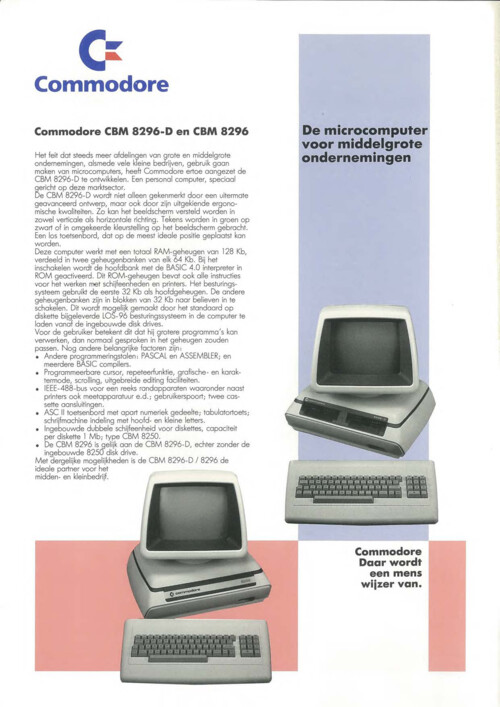 Commodore CBM 8296-D en CBM 8296