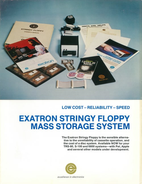 Exatron Stringy Floppy Mass Storage System