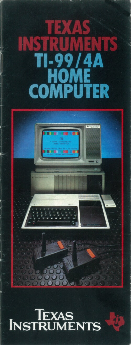 Texas Instruments TI-99/4A Home Computer (mini brochure)