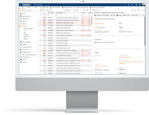 Matrix42 Service Management dashboard