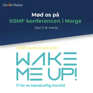 Kom og mød os på itSMF konferencen i Norge d. 7.-8. marts.