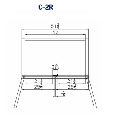 Slim Line Migali 2 Door Reach in Refrigerator