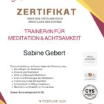 Coach für Meditation und Achtsamkeit Sabine Gebert