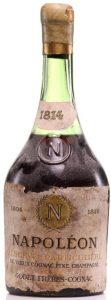 1814 with an emossed 'N' on the shoulder; fine champagne vintage (est 1930-40s)