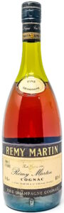 3 stars and Fine Champagne on neck label; on bottom left is stated: '68cl e'; without a centaur.