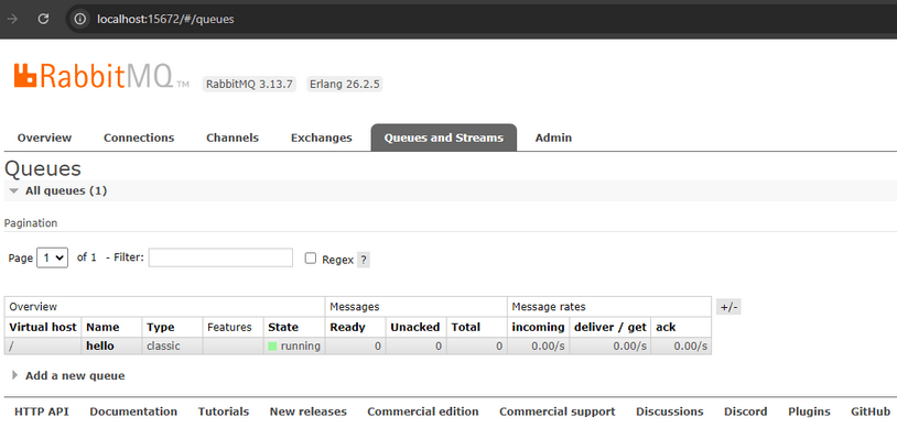 Verify RabbitMQ Portal
